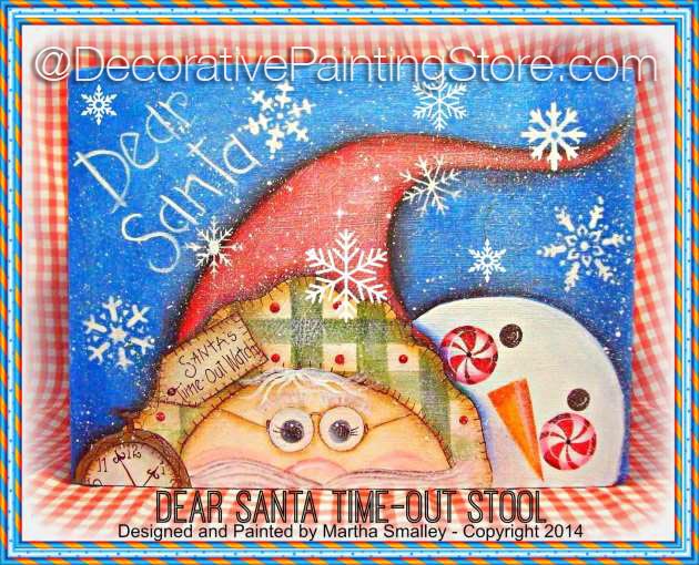 Dear Santa Time Out Stool ePattern - Martha Smalley - PDF DOWNLOAD